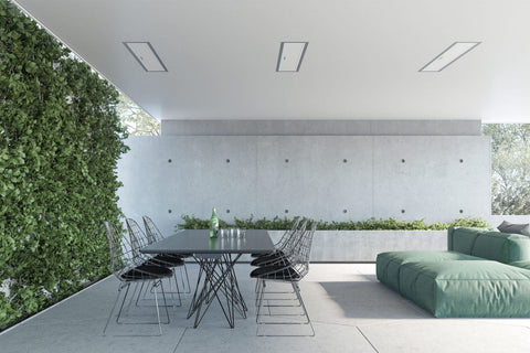 Image of Bromic Platinum Marine Smart-Heat 3400 Watt Outdoor Electric Patio Heater White | Platinum 50 in Electric Radiant Heater | BH0320018