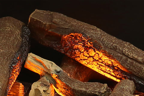 Image of Faber E-Matrix 35 -inch 2-Sided Right Corner Water Vapor Built-In Electric Fireplace Firebox | FEF3226L2R | Water Myst Fireplace | Electric Fireplaces Depot