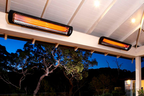 Image of Bromic Tungsten Smart-Heat 2000 Watt Outdoor Electric Patio Heater Black | Tungsten 44 in Electric Radiant Heater | BH0420030