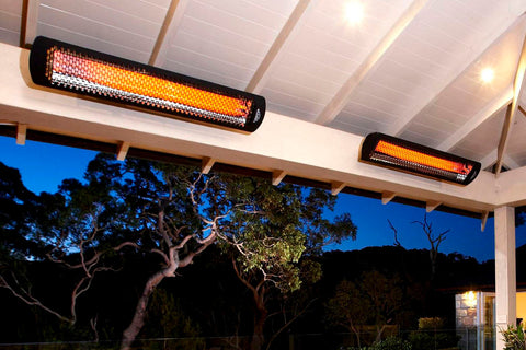 Image of Bromic Tungsten Smart-Heat 4000 Watt 208V Outdoor Electric Patio Heater Black | Tungsten 44 in Radiant Heater | BH0420034
