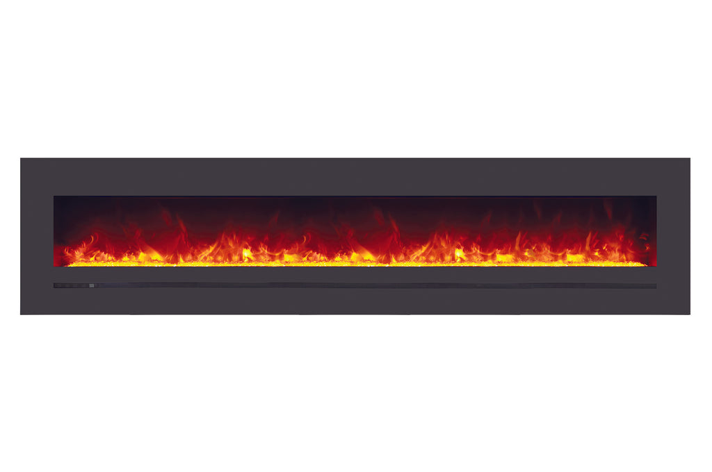 Sierra Flame 96 inch Wall Mount Linear Electric Fireplace - Heater - Electric Fireplaces Depot