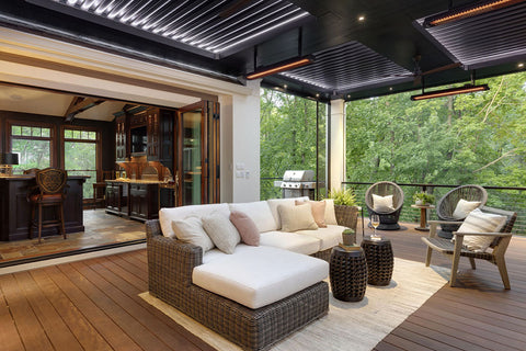 Image of Bromic Tungsten Smart-Heat 3000 Watt Outdoor Electric Patio Heater Black | Tungsten 56 in Electric Radiant Heater | BH0420031