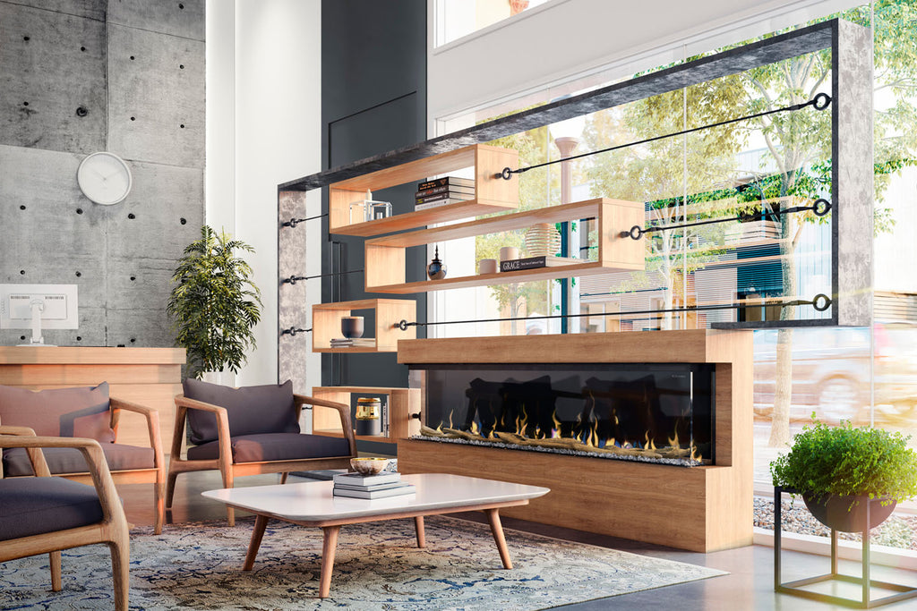 Dimplex Ignite XL Bold 88-In Smart Built-In Linear Electric Fireplace - 3-Sided Multi-Sided Electric Fireplace - XLF8817-XD