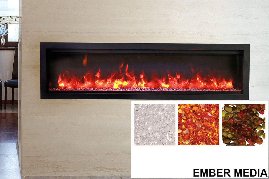 Amantii Symmetry Bespoke 74-inch Wall Mount Recessed Linear Indoor & Outdoor Electric Fireplace | SYM-74 BESPOKE | Electric Fireplaces Depot