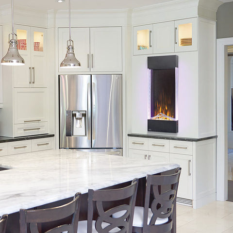 Image of Napoleon Allure Vertical 38 Inch Wall Mount Electric Fireplace - NEFVC38H - Electric Fireplaces Depot