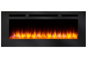 SimpliFire Allusion 60'' Wall Mount / Recessed Electric Fireplace