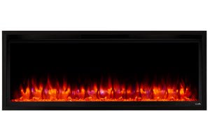 SimpliFire Allusion Platinum 50'' Wall Mount / Recessed Linear Electric Fireplace