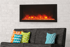 Amantii Panorama 50-in Deep Tall Built-in Indoor & Outdoor Electric Fireplace - Heater - BI-50-DEEP-XT