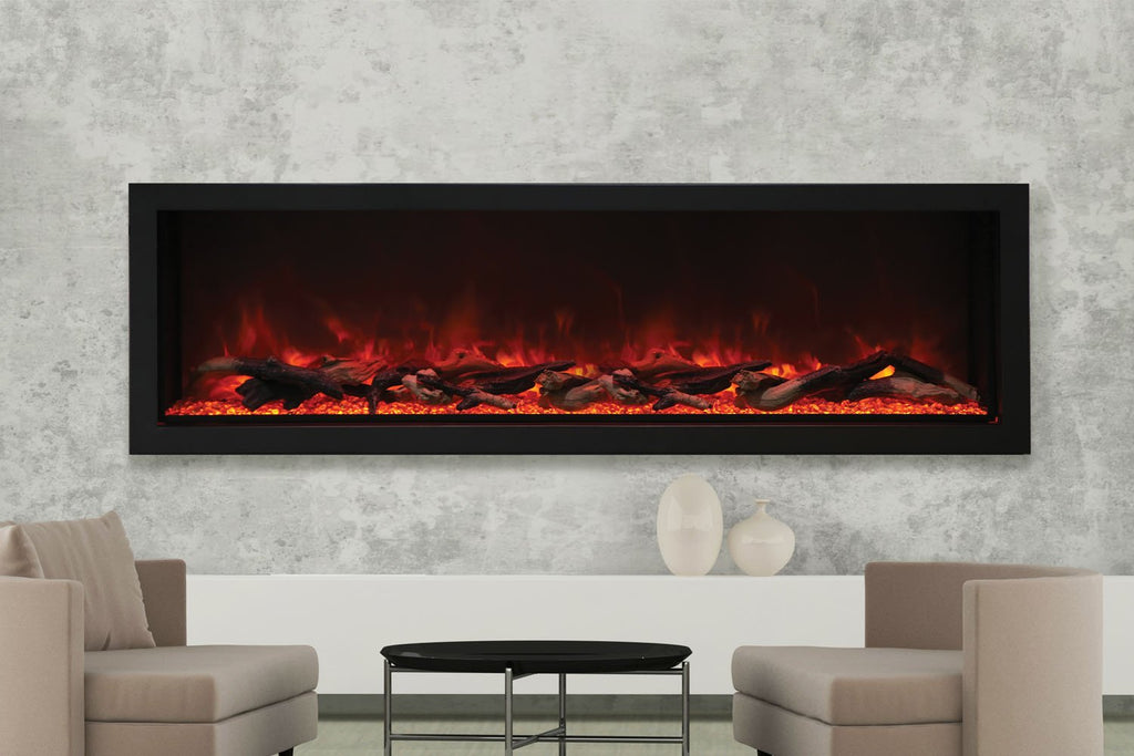 Amantii Panorama 72-in Deep Tall Built-in Indoor & Outdoor Electric Fireplace - Heater - BI-72-DEEP-XT