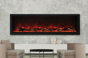 Amantii Panorama 72-in Deep Tall Built-in Indoor & Outdoor Electric Fireplace - Heater - BI-72-DEEP-XT