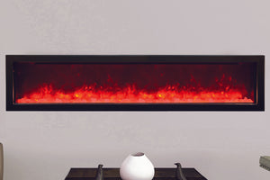 Amantii Panorama 72 inch Slim Built-in Indoor & Outdoor Electric Fireplace - Heater - BI-72-SLIM-OD - Electric Fireplaces Depot