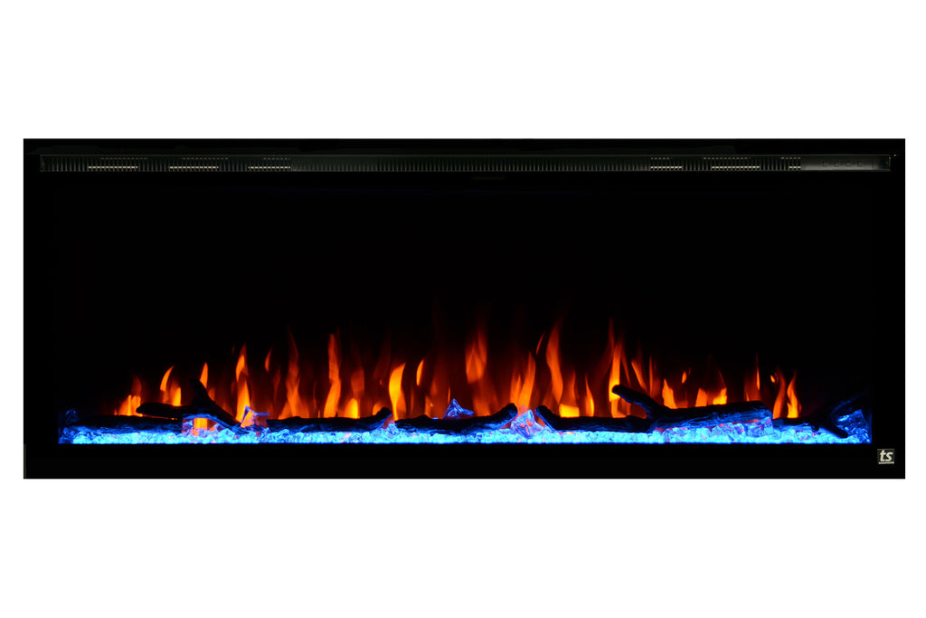 Touchstone Sideline Elite 42 inch Built-In Recessed Flush Mount Electric Fireplace - 80042 - Electric Fireplaces Depot