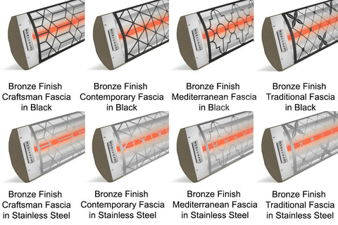 Image of Infratech C Series Single Element 3000 Watt 480V Outdoor Electric Heater | Infratech 61 in Electric Radiant Heater | C3048