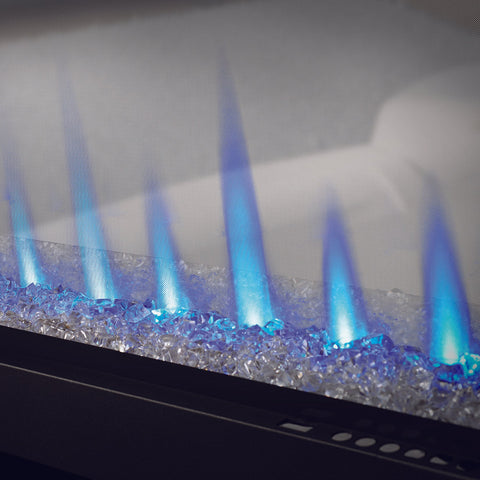 Image of Napoleon Clearion Elite 50 in See Through Built in Electric Fireplace Stainless Steel - NEFBD50HE- NEFBD50HE-SS-TRIM