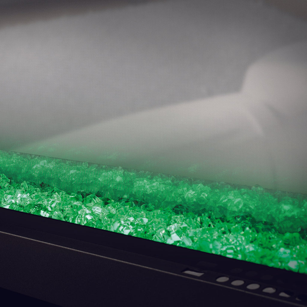 Napoleon Clearion Elite 50 in See Through Built in Electric Fireplace Stainless Steel - NEFBD50HE- NEFBD50HE-SS-TRIM