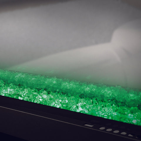 Image of Napoleon Clearion Elite 50 in See Through Built in Electric Fireplace Stainless Steel - NEFBD50HE- NEFBD50HE-SS-TRIM