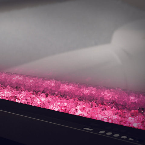 Image of Napoleon Clearion Elite 50 in See Through Built in Electric Fireplace Stainless Steel - NEFBD50HE- NEFBD50HE-SS-TRIM