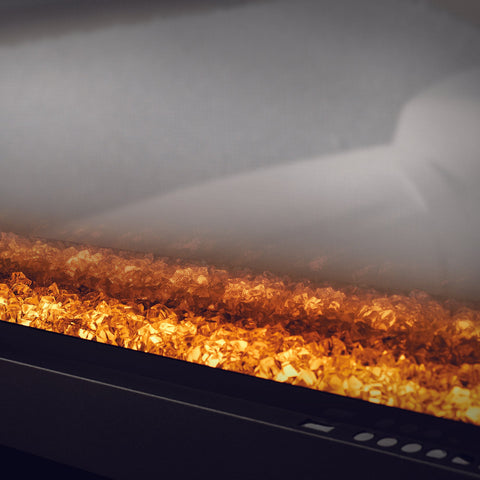 Image of Napoleon Clearion Elite 50 in See Through Built in Electric Fireplace Stainless Steel - NEFBD50HE- NEFBD50HE-SS-TRIM