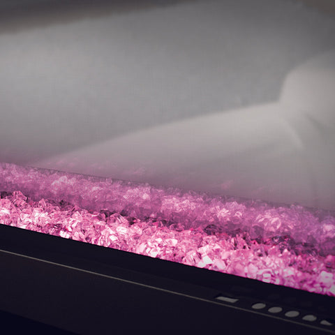 Image of Napoleon Clearion Elite 50 in See Through Built in Electric Fireplace Stainless Steel - NEFBD50HE- NEFBD50HE-SS-TRIM