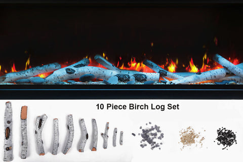 Image of Remii 55 inch Extra Deep Built-In Indoor Outdoor Electric Fireplace | Heater | 102755-DE | Electric Fireplaces Depot