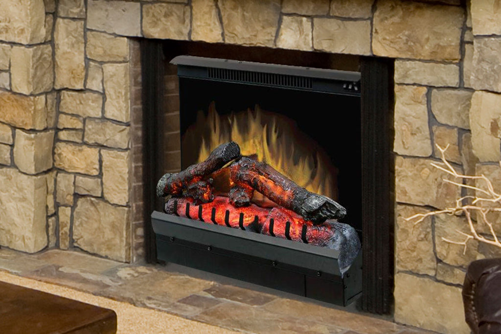 Dimplex 23 Inch Deluxe Electric Fireplace Insert - Log Insert - Heater - DFI23106A - Electric Fireplaces Depot