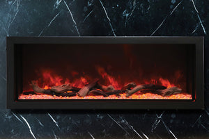 Amantii Panorama 60-in Deep Tall Built-in Indoor & Outdoor Electric Fireplace - Heater - BI-60-DEEP-XT