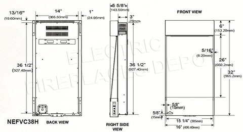 Image of Napoleon Allure Vertical 38 Inch Wall Mount Electric Fireplace - NEFVC38H - Electric Fireplaces Depot