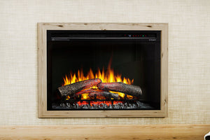 Dimplex 33 Inch Multi-Fire XHD Electric Firebox Insert with Logs - Dimplex XHD33L Plug-In Electric Fireplace