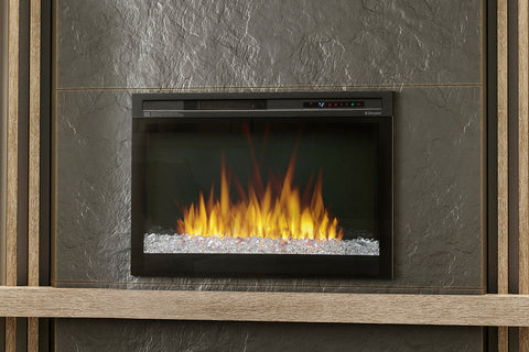 Image of Dimplex 33 Inch Multi-Fire XHD Electric Firebox Insert with Acrylic Glass - Dimplex XHD33G Plug-In Electric Fireplace