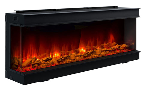 Image of Dynasty Melody 64 Inch 3 Sided 2 Sided Built In Electric Fireplace - DY-BTS60 - Dynasty Fireplaces
