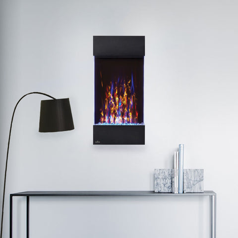 Image of Napoleon Allure Vertical 32 Inch Wall Mount Electric Fireplace - NEFVC32H - Electric Fireplaces Depot
