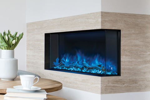 Image of Modern Flames Landscape Pro Multi 44-inch 3 Sided and 2 Sided Built In Wall Mount Linear Electric Fireplace | LPM-4416 | Electric Fireplaces Depot
