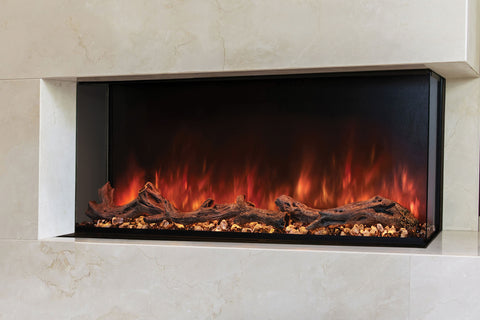 Image of Modern Flames Landscape Pro Multi 80-inch 3 Sided and 2 Sided Built In Wall Mount Linear Electric Fireplace | LPM-8016 | Electric Fireplaces Depot