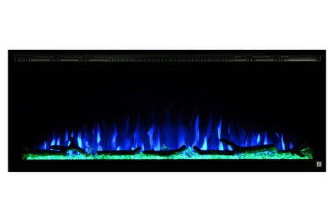 Image of Touchstone Sideline Elite 50" Built-In Recessed Flush Mount Electric Fireplace - 80036 - Electric Fireplaces Depot