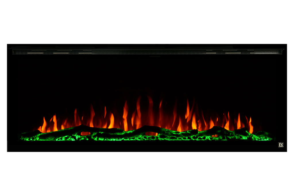 Touchstone Sideline Elite 42 inch Built-In Recessed Flush Mount Electric Fireplace - 80042 - Electric Fireplaces Depot