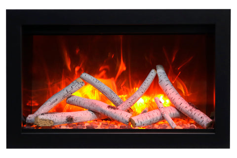 Image of Amantii Traditional Series 30 Inch Built-In Indoor & Outdoor Electric Firebox Insert | Electric Fireplace Heater | TRD-30 | Electric Fireplaces Depot