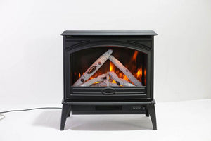 Sierra Flame 28-inch Cast Iron Freestanding Electric Stove - Electric Fireplace Heater - Logs Set - Electric Fireplaces Depot