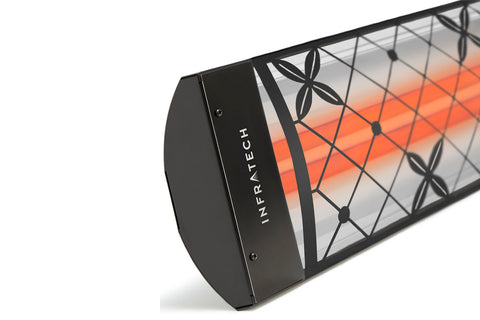 Image of Infratech Motif Traditional Double Element Decorative Fascia Kit in Black Finish | BL4D39 BL4D61