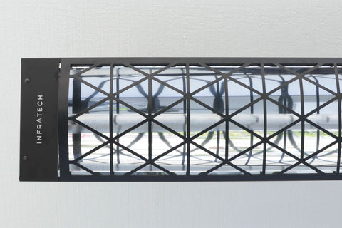 Image of Infratech Motif Contemporary Single Element Decorative Fascia Kit in Black Finish | BL1S39 BL1S61