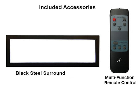 Image of Amantii Panorama 60-in Deep Tall Built-in Indoor & Outdoor Electric Fireplace - Heater - BI-60-DEEP-XT - Electric Fireplaces Depot