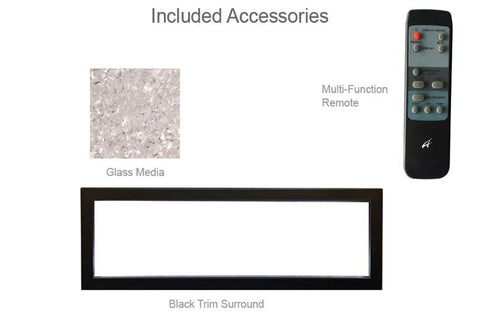 Image of Amantii Panorama 50-in Extra Slim Built-in Indoor Outdoor Electric Fireplace - Heater - BI-50XTRASLIM