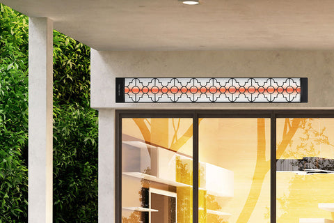 Image of Infratech Motif Mediterranean Single Element Decorative Fascia Kit in Black Finish | BL1S39 BL1S61