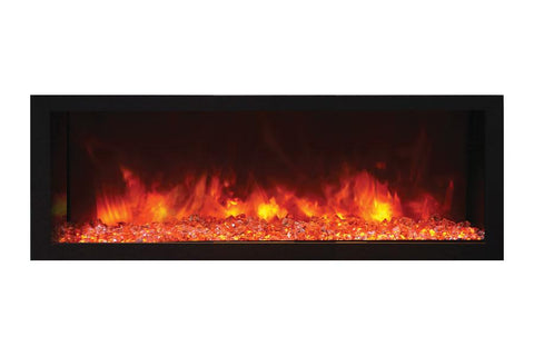 Image of Remii 45 inch Extra Deep Built-In Indoor Outdoor Electric Fireplace | Heater | 102745-DE | Electric Fireplaces Depot