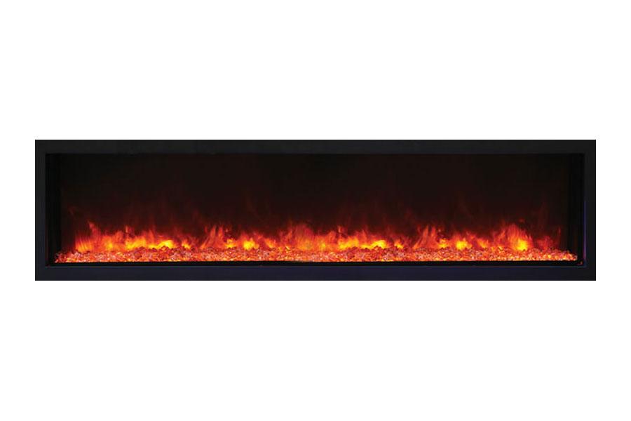 Remii 65 Inch Extra Slim Built-In Indoor Outdoor Electric Fireplace | Heater | 102765-XS | Electric Fireplaces Depot