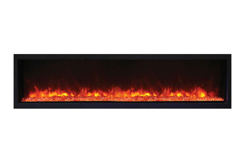 Image of Remii 65 Inch Extra Slim Built-In Indoor Outdoor Electric Fireplace | Heater | 102765-XS | Electric Fireplaces Depot