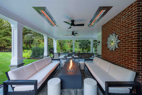 Image of Infratech W Series Single Element 3000 Watt 277V Outdoor Infrared Electric Heater | Infratech 61 1/4 in Radiant Heater | W3027