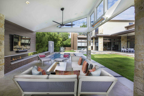 Image of Infratech W Series Single Element 3000 Watt 240V Outdoor Infrared Electric Heater | Infratech 61 1/4 in Radiant Heater | W3024