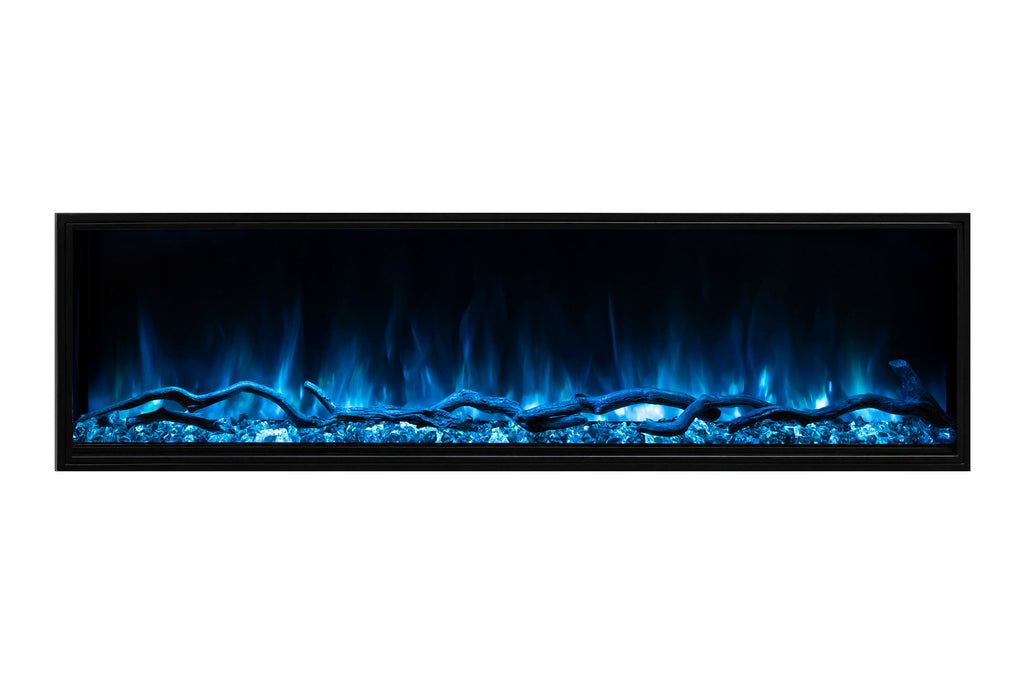 Modern Flames Landscape Pro Slim 96-inch Built In Wall Mount Linear Electric Fireplace | LPS-9614 | Electric Fireplaces Depot