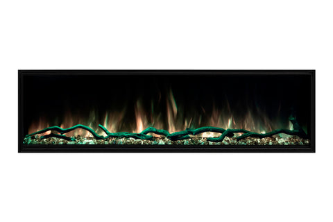 Image of Modern Flames Landscape Pro Slim 96-inch Built In Wall Mount Linear Electric Fireplace | LPS-9614 | Electric Fireplaces Depot