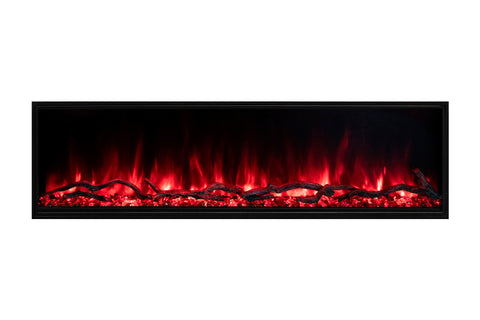 Image of Modern Flames Landscape Pro Slim 44-inch Built In Wall Mount Linear Electric Fireplace | LPS-4414 | Electric Fireplaces Depot